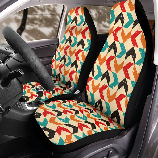 arrow colorful grunge pattern Car Seat Covers