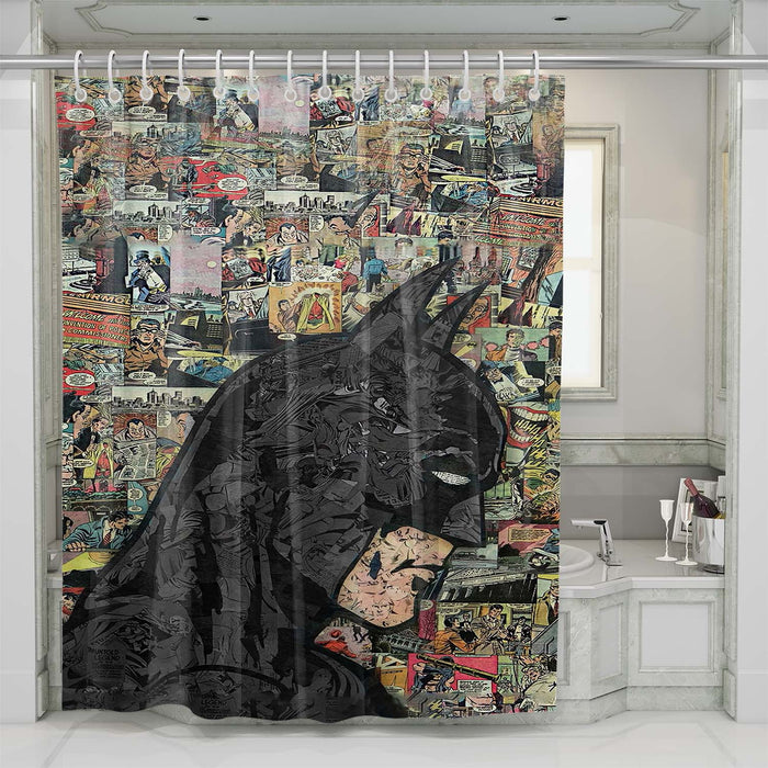 batman comics shower curtains