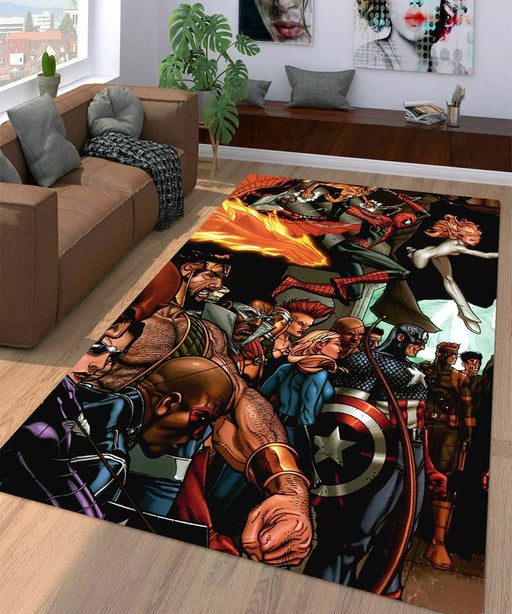 another side old marvel Living room carpet rugs