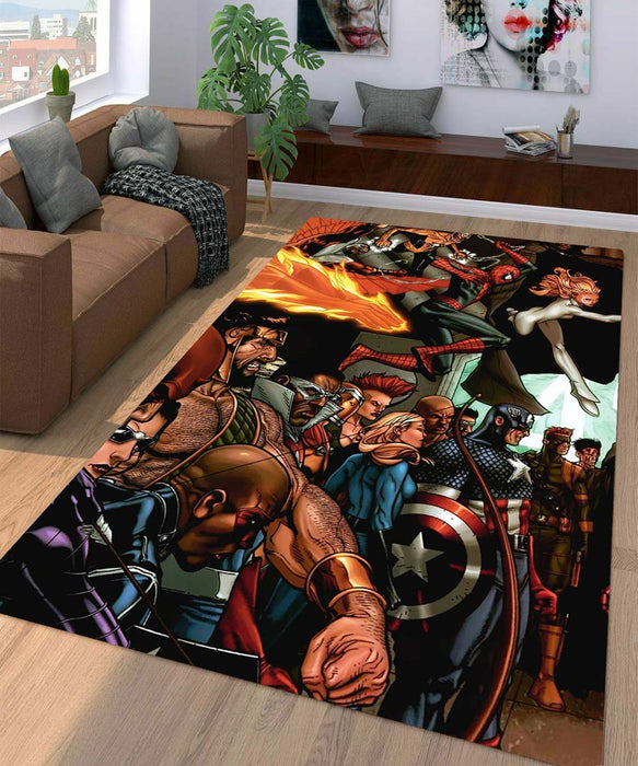 another side old marvel Living room carpet rugs