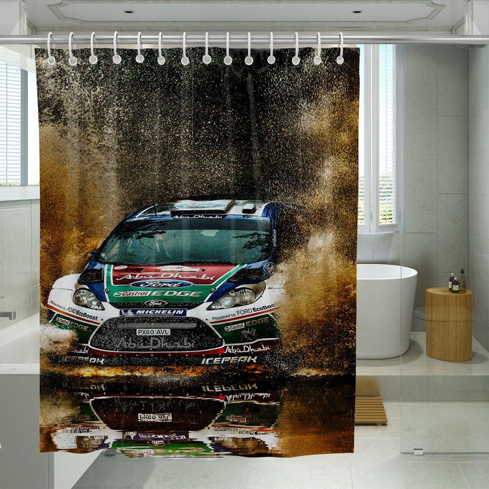 any circuits always worst car racing shower curtains