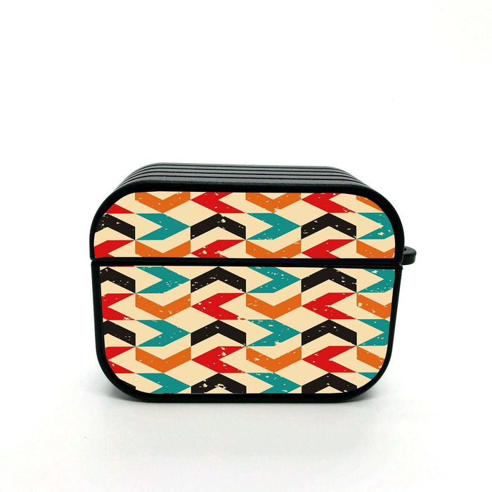 arrow colorful grunge pattern airpods case