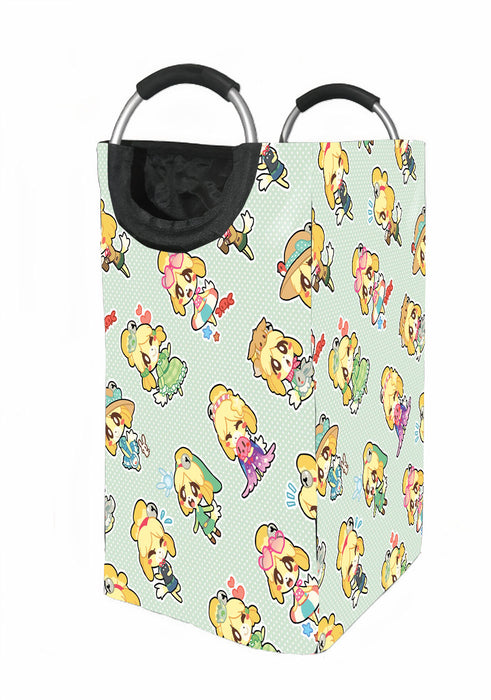 art animal crossing girl game Laundry Hamper | Laundry Basket