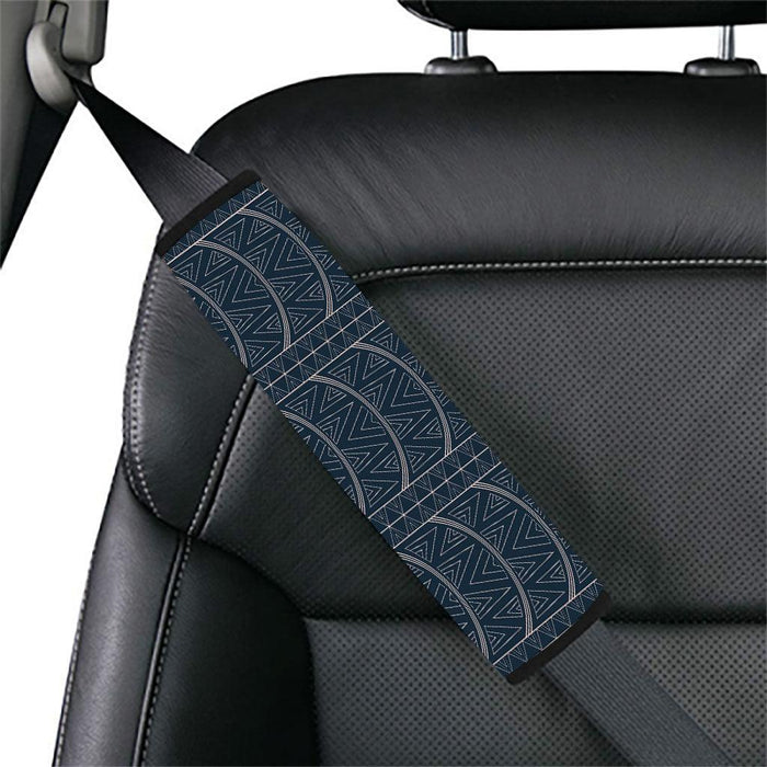 art deco blue mural Car seat belt cover