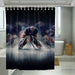 arena of hockey nhl shower curtains