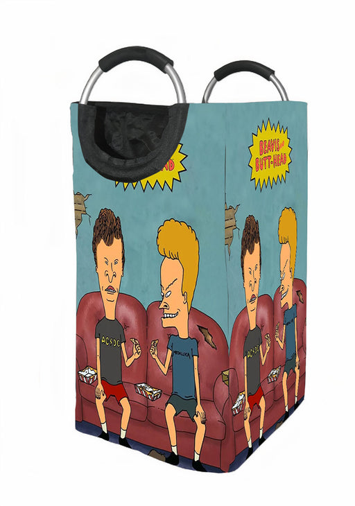 beavis and butt-head cartoon Laundry Hamper | Laundry Basket