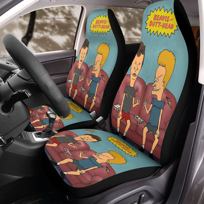 beavis and butt-head cartoon Car Seat Covers