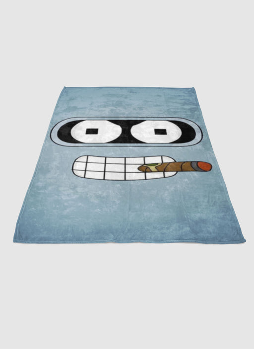 Bender Robot soft fleece blanket