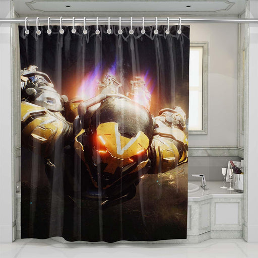 anthem game shower curtains