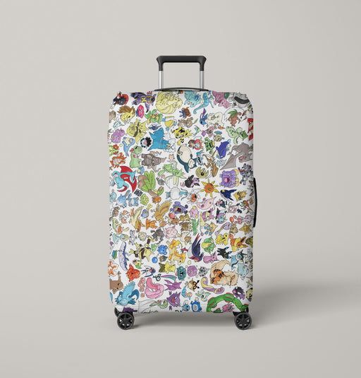 assemble species pokemon Luggage Cover | suitcase