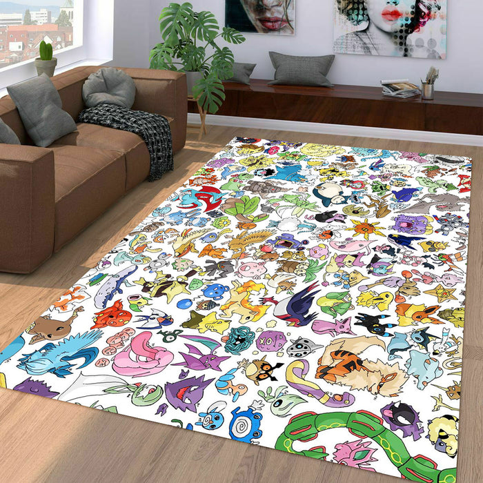 assemble species pokemon Living room carpet rugs