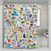 assemble species pokemon shower curtains