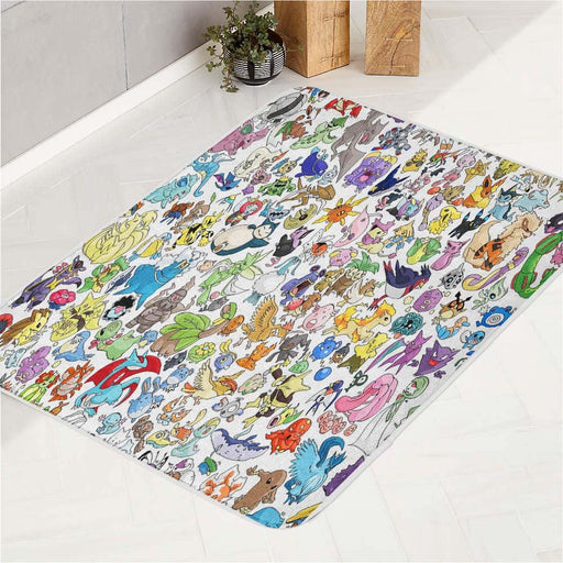 assemble species pokemon bath rugs