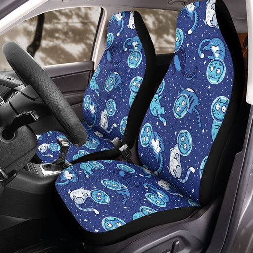 astronout space is a cat Car Seat Covers