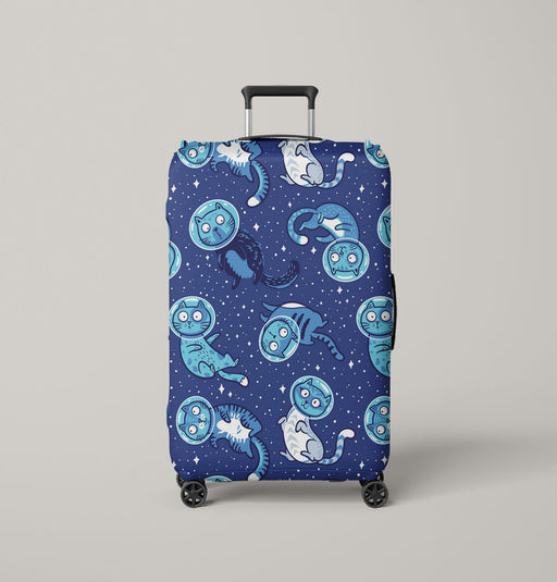 astronout space is a cat Luggage Cover | suitcase