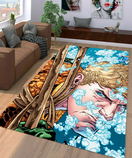 aquaman comic version dc Living room carpet rugs