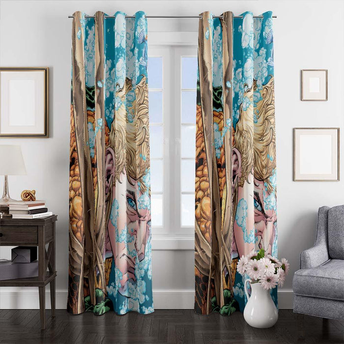 aquaman comic version dc window curtains