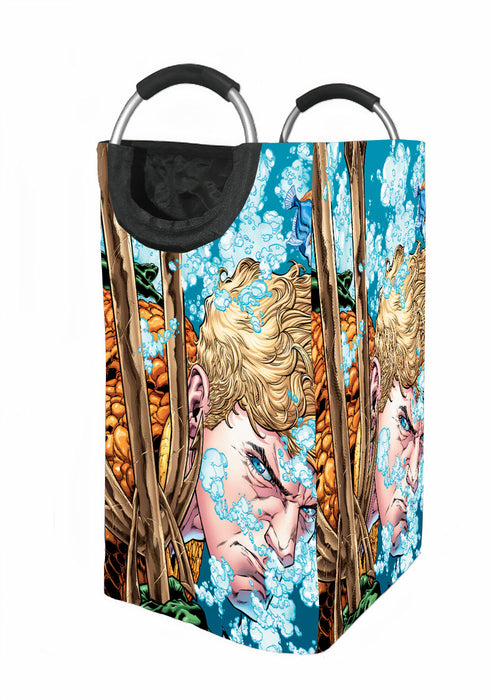 aquaman comic version dc Laundry Hamper | Laundry Basket