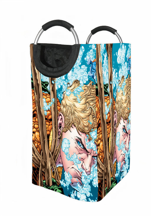 aquaman comic version dc Laundry Hamper | Laundry Basket