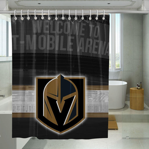 arena of vegas golden knights shower curtains