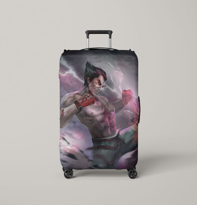 art of devil kazuya tekken Luggage Covers | Suitcase