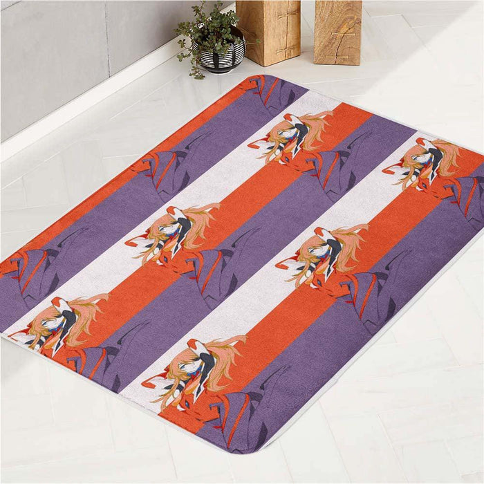 asuka langley neon genesis evangelion bath rugs