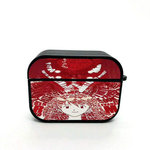 asuka typography blood pattern airpods case