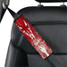 asuka typography blood pattern Car seat belt cover