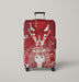 asuka typography blood pattern Luggage Cover | suitcase