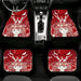 asuka typography blood pattern Car floor mats Universal fit