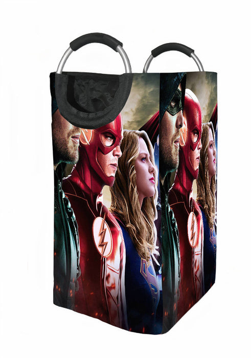 arrow the flash and supergirl Laundry Hamper | Laundry Basket