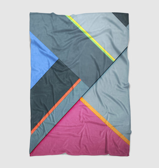 asymmetric soft color theme Ultra soft fleece blanket