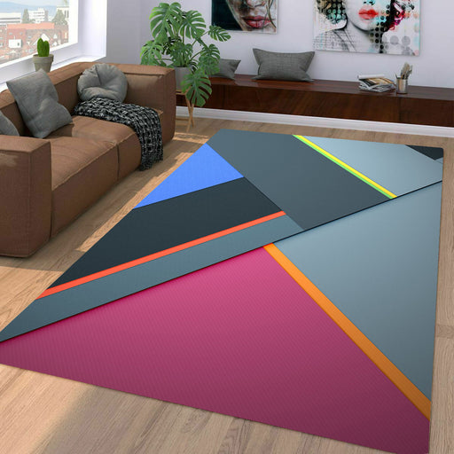 asymmetric soft color theme Living room carpet rugs