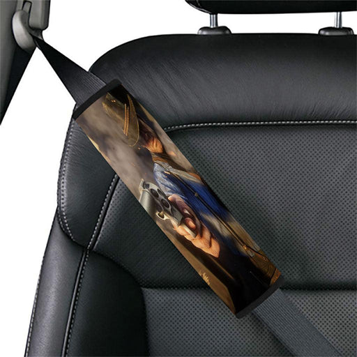 art brown dog Car seat belt cover