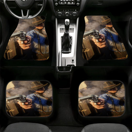 arthur morgan with handgun video game Car floor mats Universal fit