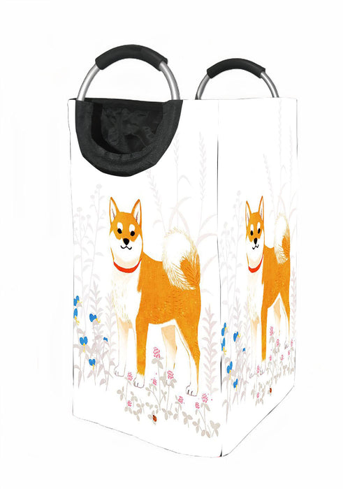 art brown dog Laundry Hamper | Laundry Basket