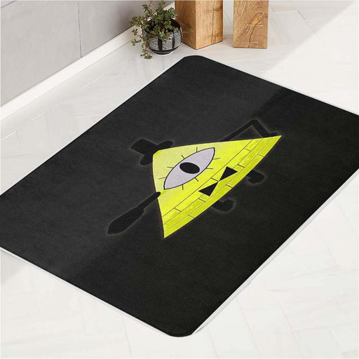 bill cipher 360 bath rugs