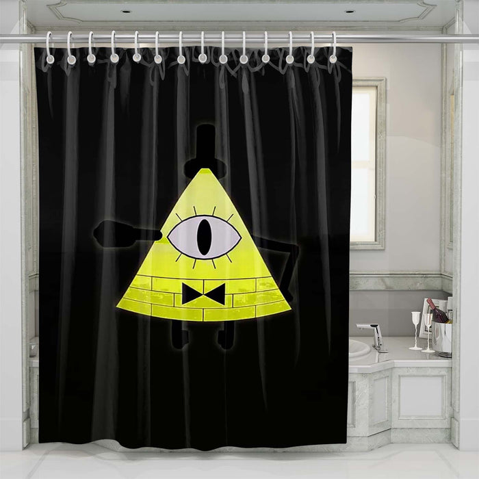 bill cipher 360 shower curtains