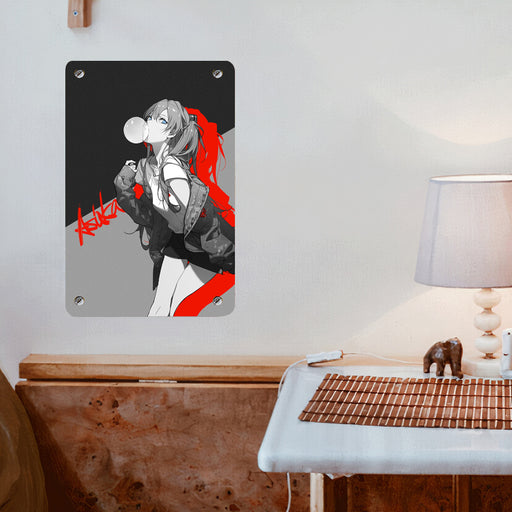 asuka style streetwear from evengelion copy Poster Metal print wall art