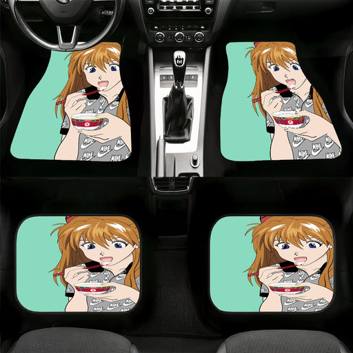 asuka with hypebeast stuff like nike and supreme Car floor mats Universal fit