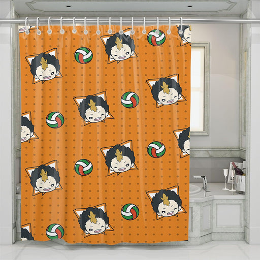 avatar of nishinoya karasuno shower curtains