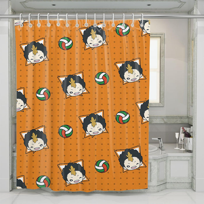 avatar of nishinoya karasuno shower curtains