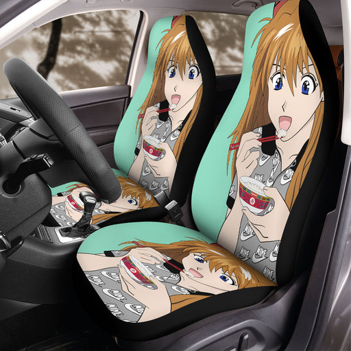 asuka with hypebeast stuff like nike and supreme Car Seat Covers