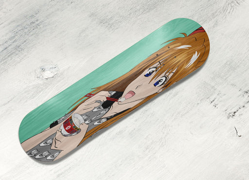 asuka with hypebeast stuff like nike and supreme Skateboard decks