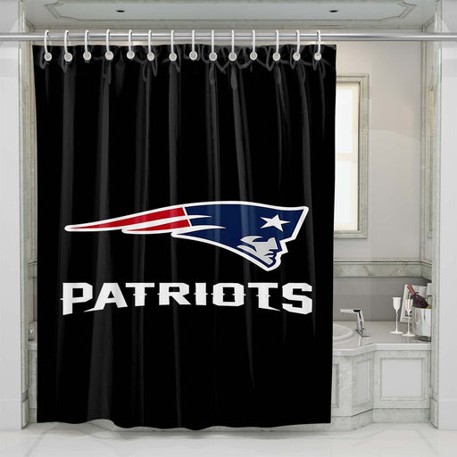 black new england patriots shower curtains