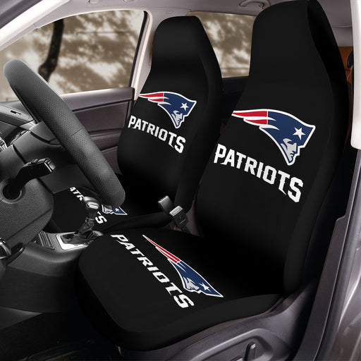 BLACK NEW ENGLAND PATRIOTS Car Seat Covers