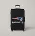 black new england patriots Luggage Cover | suitcase
