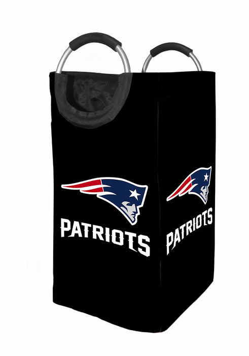 black new england patriots Laundry Hamper | Laundry Basket