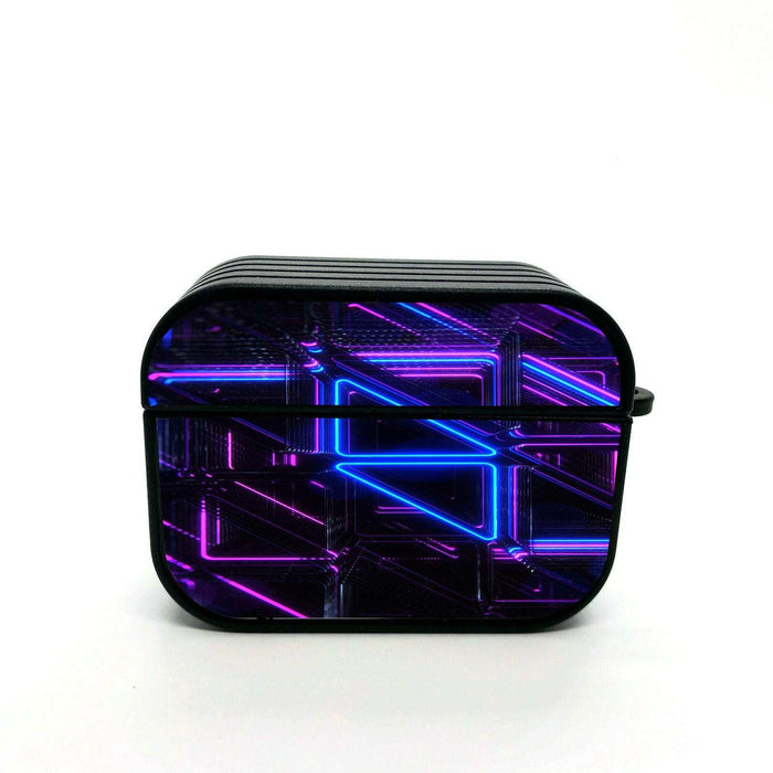 avicci neon light logo vaporwave airpods case