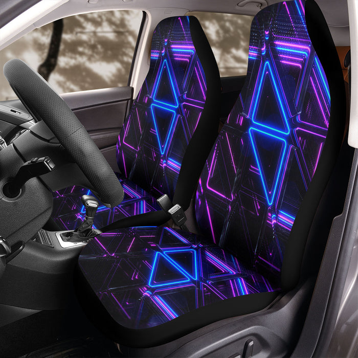 avicci neon light logo vaporwave Car Seat Covers